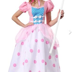 Pink and Blue Polka Dot Kids Costume